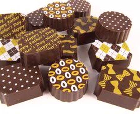 Handmade Chocolates Decorated with Chocolate Transfer Sheets