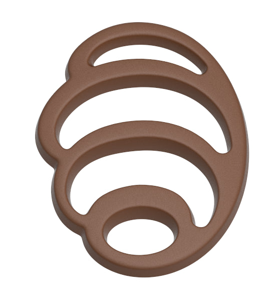 MFS MS1129 Polycarbonate Mould Tray from Mangharam Chocolate Solutions, Bangalore India for making garnish chocolates for cakes & desserts. 3.3g / 18 cavities