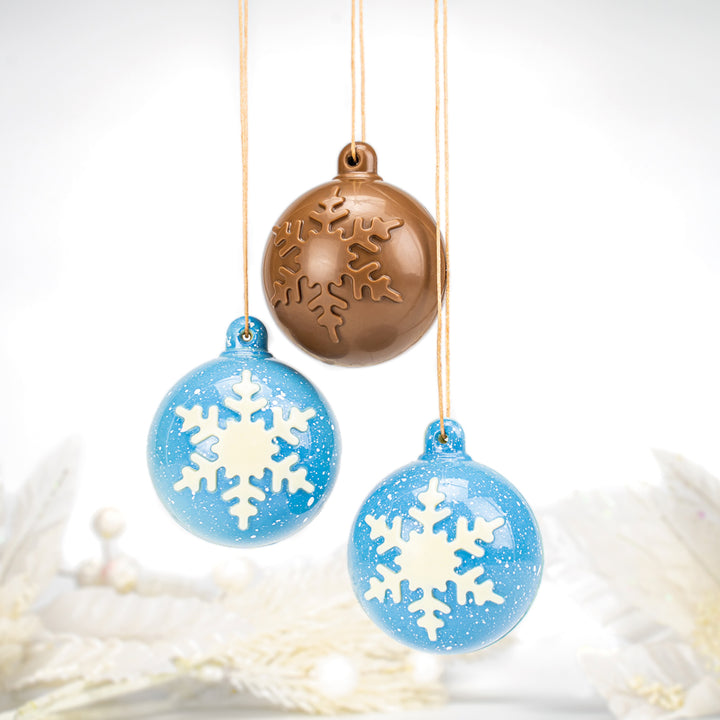 Christmas snow bauble chocolate mould from Mangharam