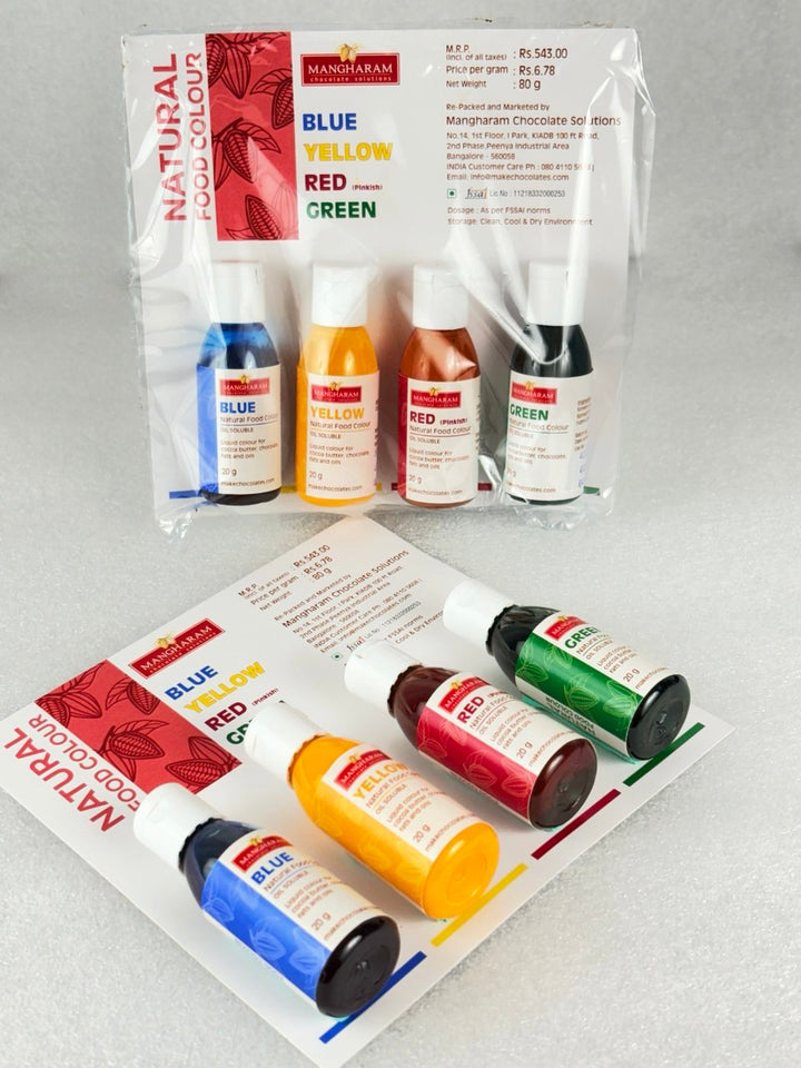 Natural Food Oil Soluble Colour for Chocolate and Cocoa Butter - Set 2