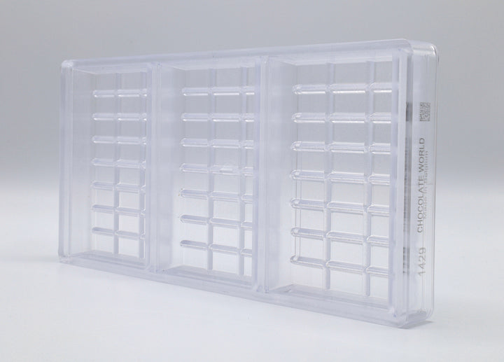 Chocolate World RM1429 / 205 g / 3 Cavities Polycarbonate Mould
