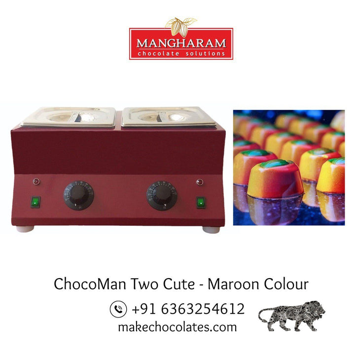 ChocoMan Two Cute 2 Tub 3kg Chocolate Melter - Mild Steel
