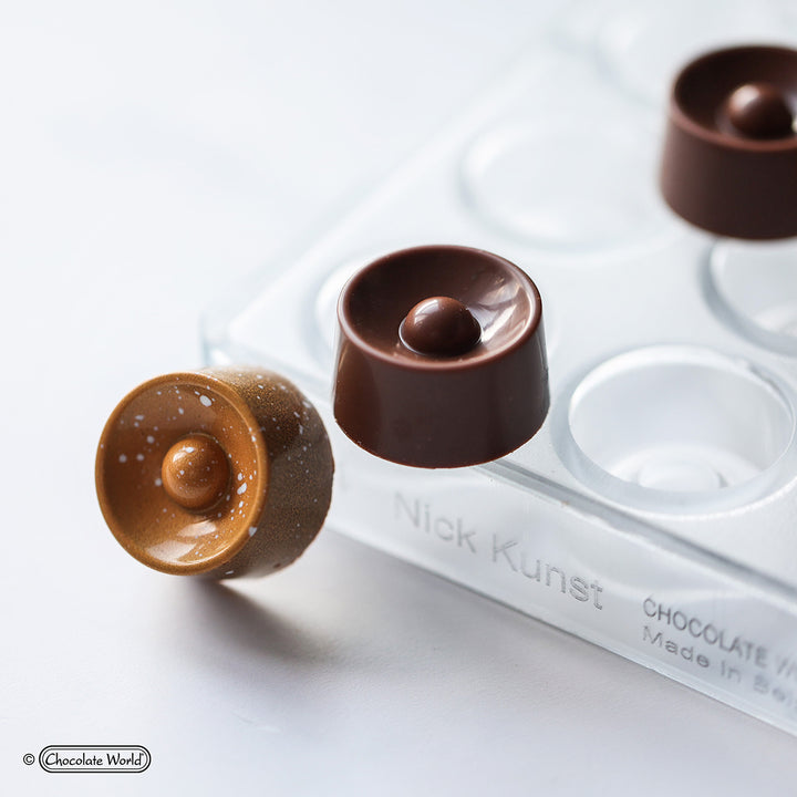 Round Polycarbonate Chocolate Mould RM12054 From Mangharam