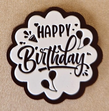 Happy Birthday Chocolate Cake Topper Mould SSP 153 from Mangharam