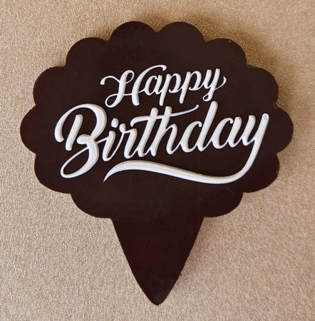 Happy Birthday Chocolate Cake Topper Mould SSP 159 from Mangharam