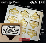 Happy Birthday Chocolate Cake Topper Mould SSP 165 from Mangharam
