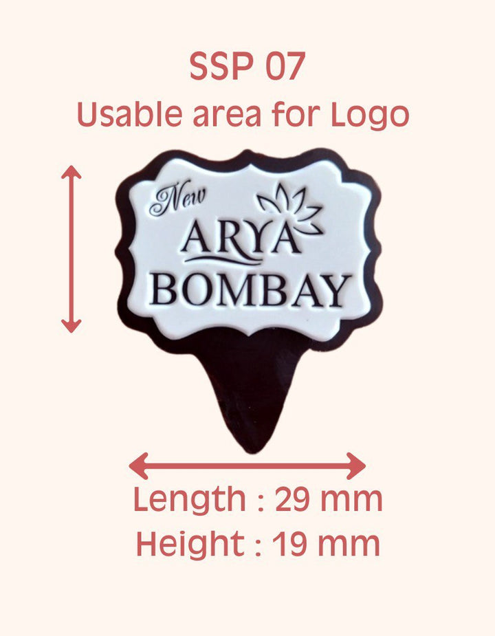 SSP 07 Small Fancy Rectangle Placard 33 x 38 MM + Logo Sheet Set