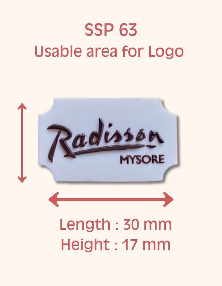 SSP 63 Fancy Rectangle Coin 33 x 21 MM + Logo Sheet Set