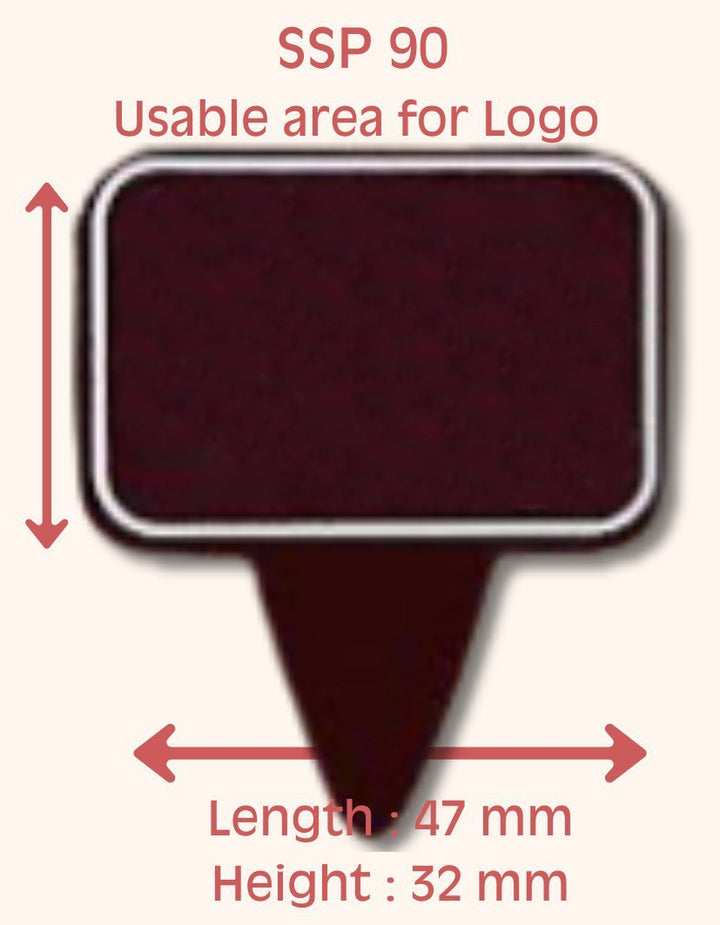 SSP 90 Large Vertical Rect. Placard  50 x 58 MM + Logo Sheet Set