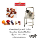 ChocoMan Spin Chocolate Panning Machine with Trolley