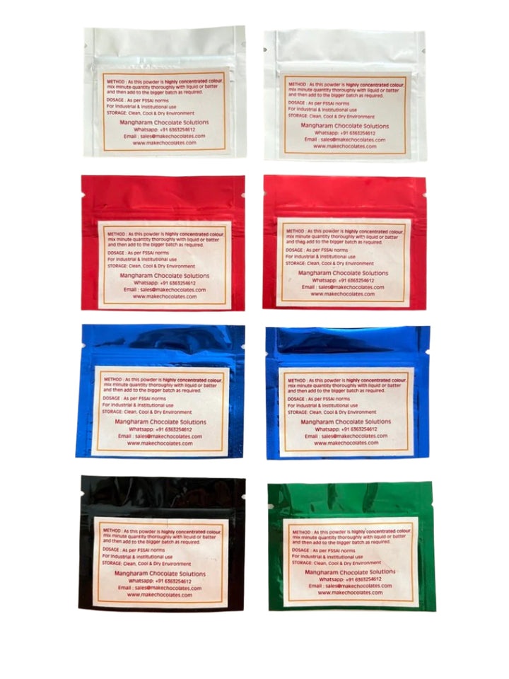 Synthetic Food Colour Powder Samples for Bakery, Cake, Sugar Confectionery