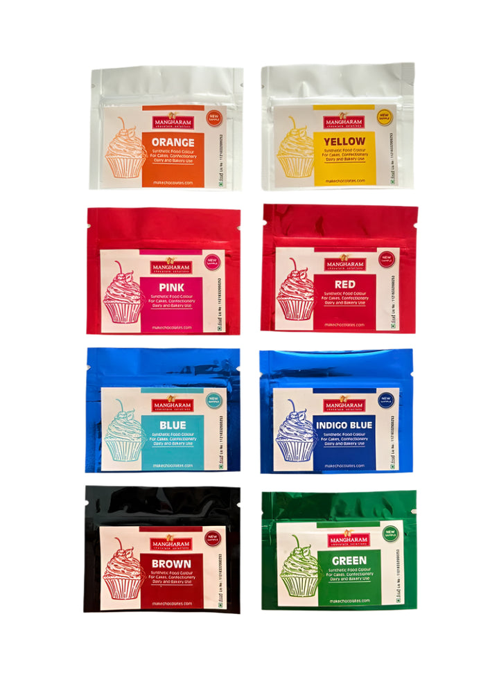 Synthetic Food Colour Powder Samples for Bakery, Cake, Sugar Confectionery