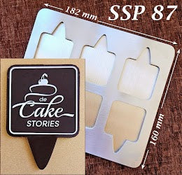 SSP 87 Large Square Placard 44 x 63 MM + Logo Sheet Set