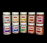 Mangharam Metallic Colours - Set of 10 colours of 25 gms each