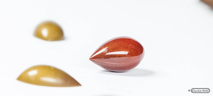 Oval Chocolate Mould Polycarbonate Tray RM2184 from Mangharam