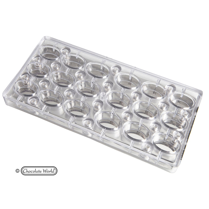 Chocolate World MMV005 / 13 gr / 18 cavities Polycarbonate Chocolate Mould