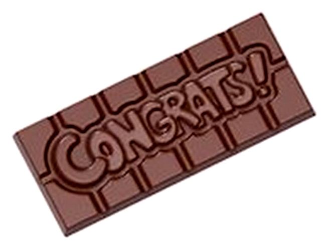 Chocolate World RM12011 / 45 gr / 4 cavities Polycarbonate Mould