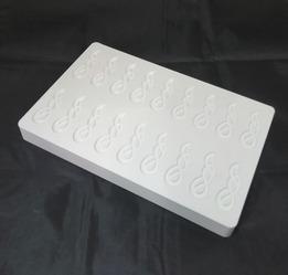 Garnish Mould MA 20-D001 from Mangharam helps make Chocolate Garnishes for cakes, pastries, ice creams & desserts imparting a fine shine & finish to confections