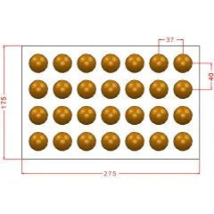 Implast IM1012 / 7 g / 28 Cavities Polycarbonate Mould