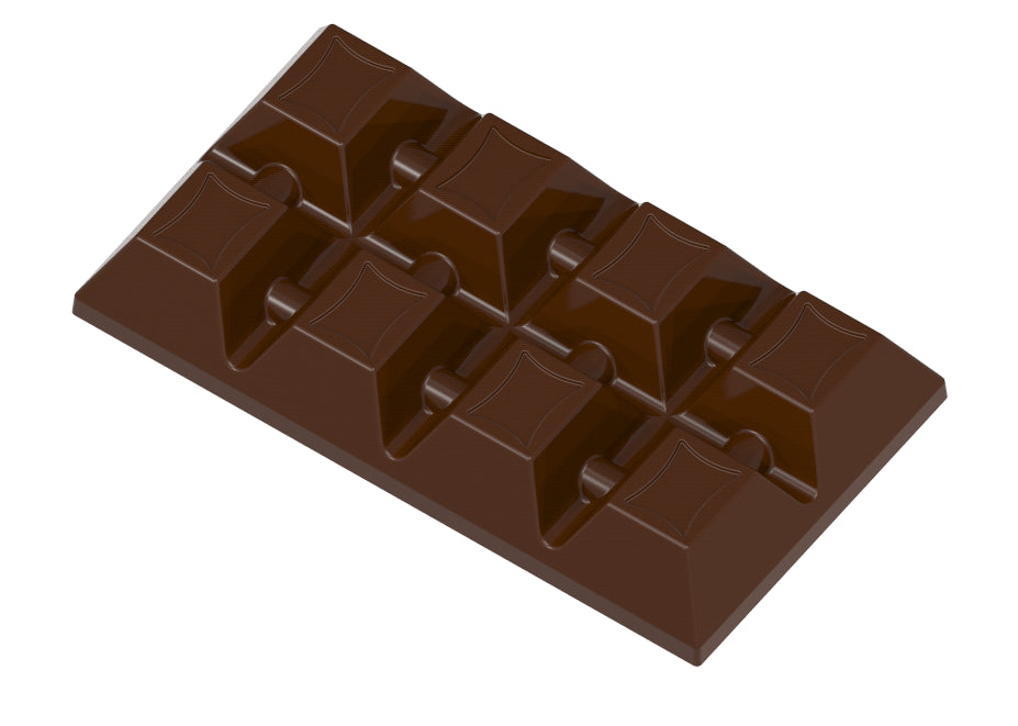 MFS MS1072 / 50 g / 8 cavities Polycarbonate Mould - Mangharam Chocolate Solutions