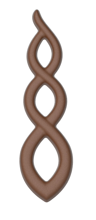 MFS MS1138 Polycarbonate Mould Tray from Mangharam Chocolate Solutions, Bangalore for making garnish chocolates for cakes, pastries & desserts 2.5g/18 cavities