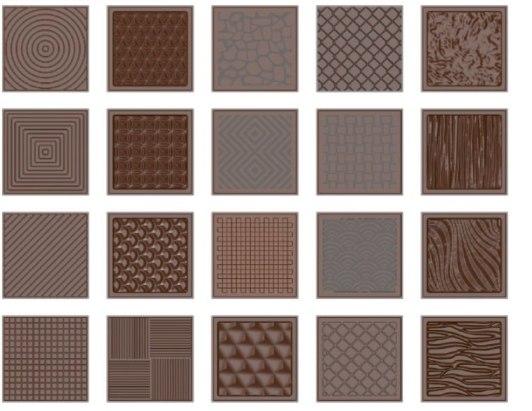 Polycarbonate MFS MS1843Chocolate Mould from Mangharam Chocolate Solutions, India