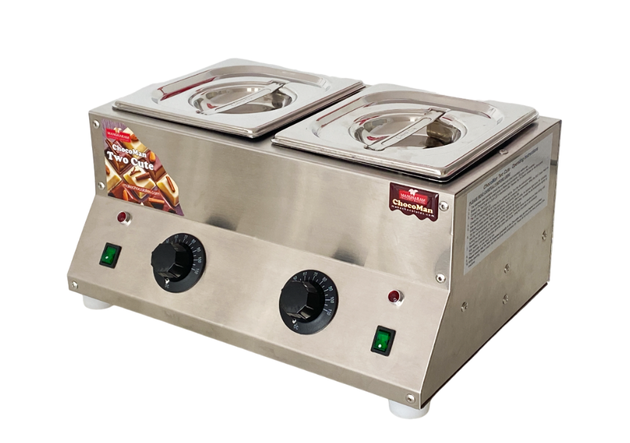 ChocoMan Two Cute 2 Tub 3kg Chocolate Melter - Stainless Steel