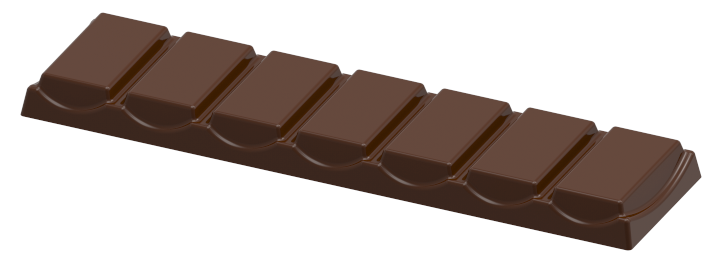Polycarbonate Chocolate Bar Mould MS0440 from Mangharam