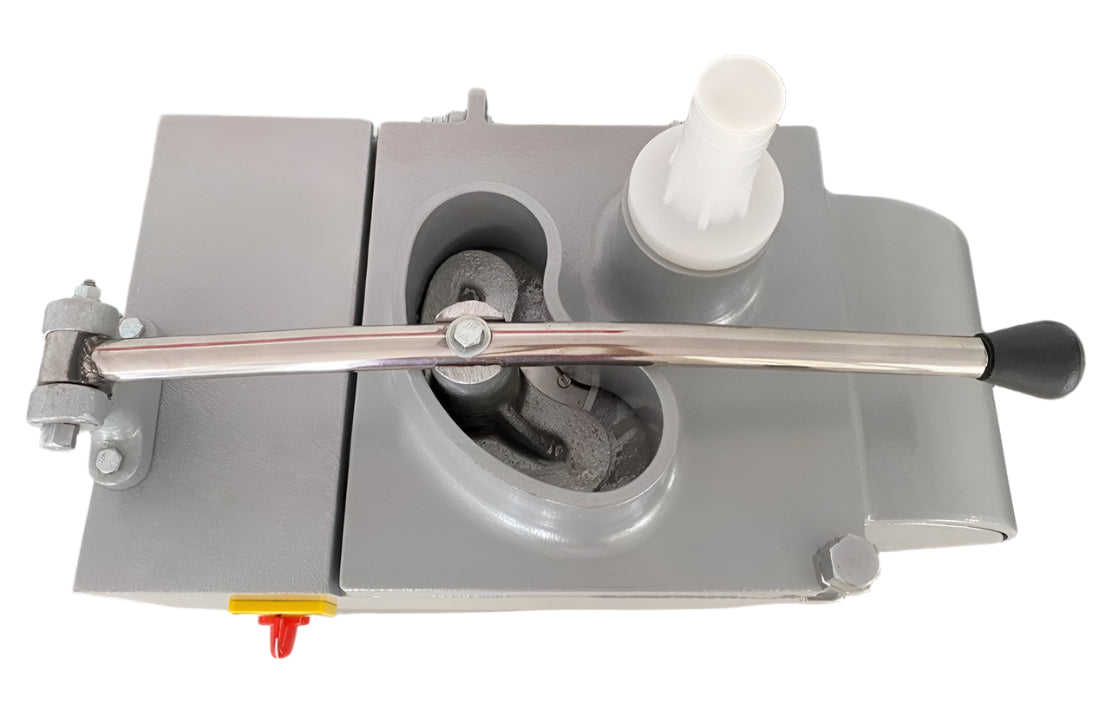 Top view of the chocolate dicing machine from Mangharam