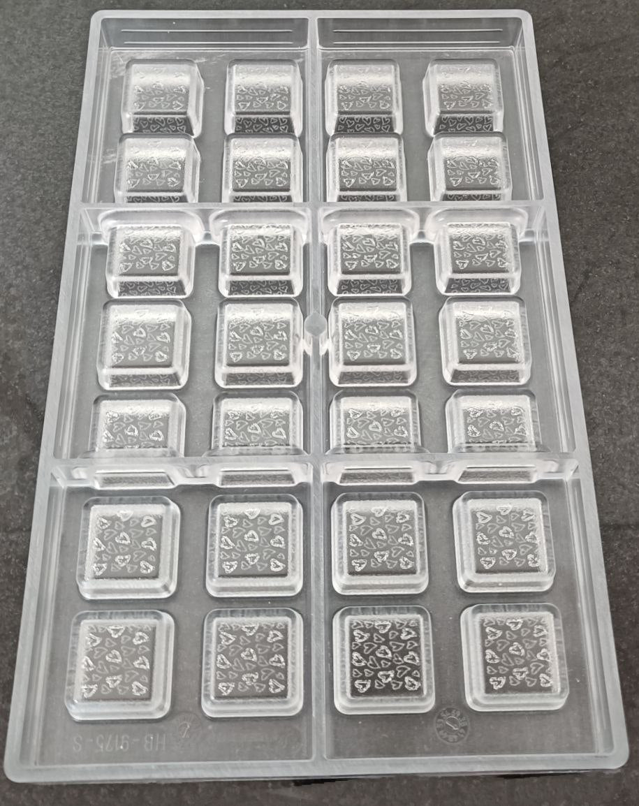 Hans Brunner RB9175  / 10 g / 28 cavities Polycarbonate Chocolate Mould