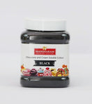 Mangharam Chocolate & Cream soluble Colour BLACK - 100 gms Jar - Mangharam Chocolate Solutions