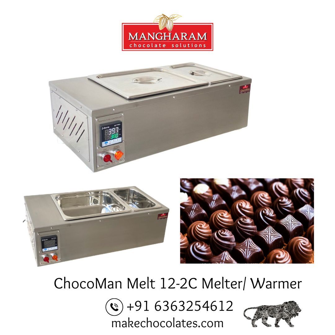 ChocoMan Melt 12-2C, 2 Tub 12 Kg Chocolate Melter / Warmer with Night Heat Mode