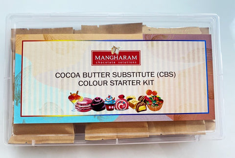 Mangharam Cocoa Butter Substitute Colour Kit - Set of 9 different colours slabs