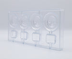 Chocolate Form Polycarbonate Mould CF1102 / 21 gr / 4 cavities from Italy