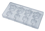 Chocolate Form Polycarbonate Mould CF1104 / 23.5 gr / 4 cavities from Italy