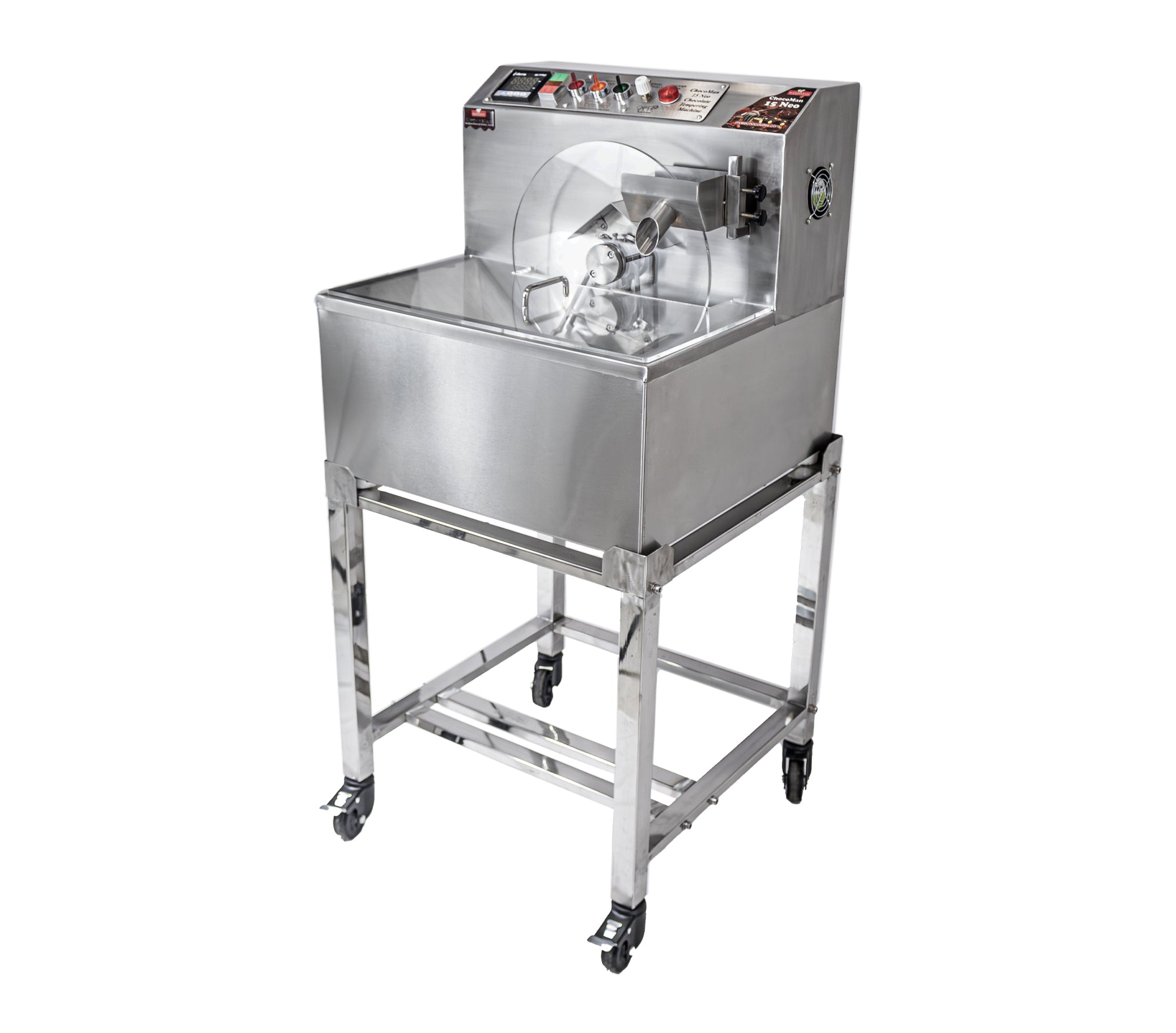 ChocoMan 15 Neo 25-30Kg/8 Hr shift Chocolate Machine with Stainless Steel Trolley
