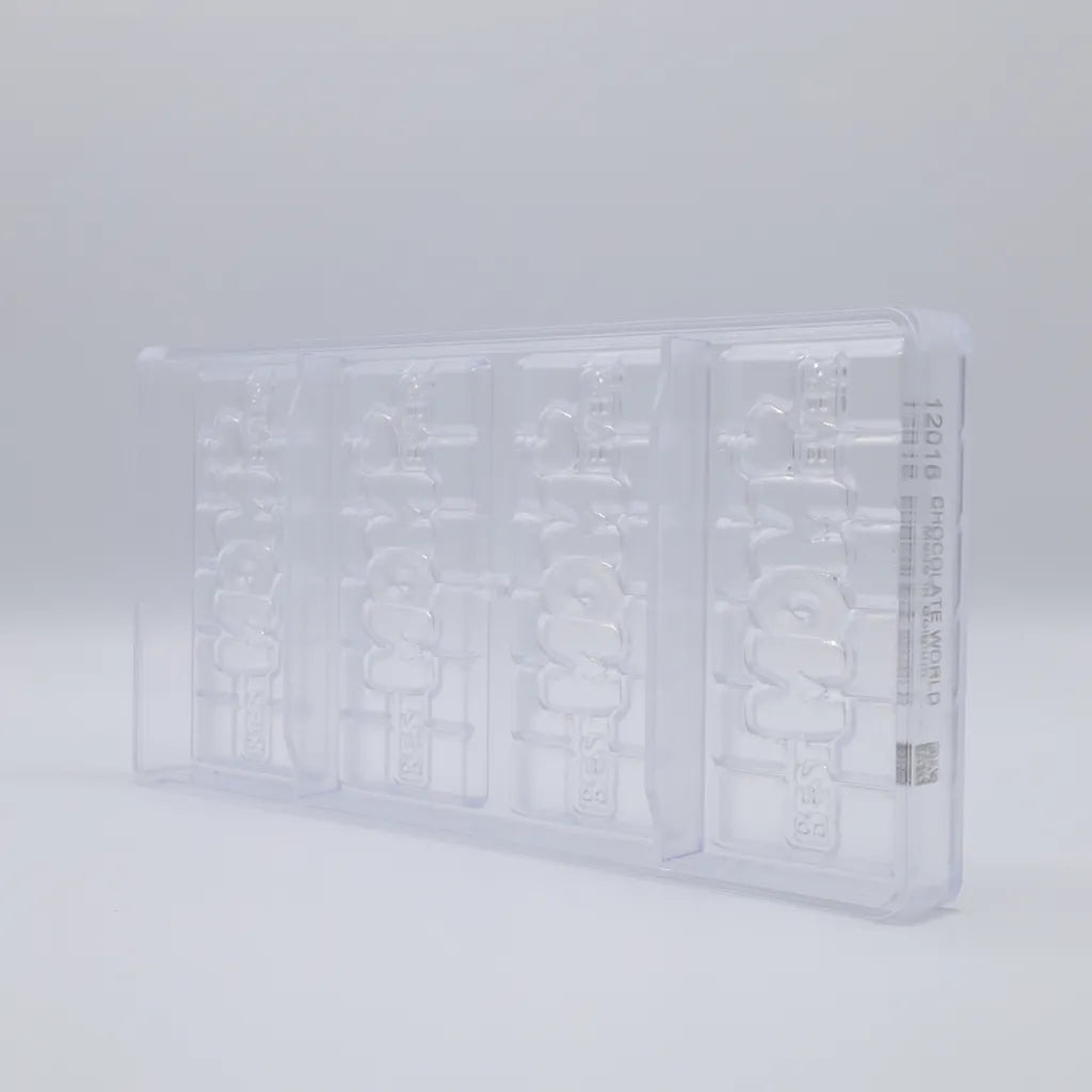 Chocolate World RM12016 / 45 g / 4 Cavities Polycarbonate Mould - Mangharam Chocolate Solutions