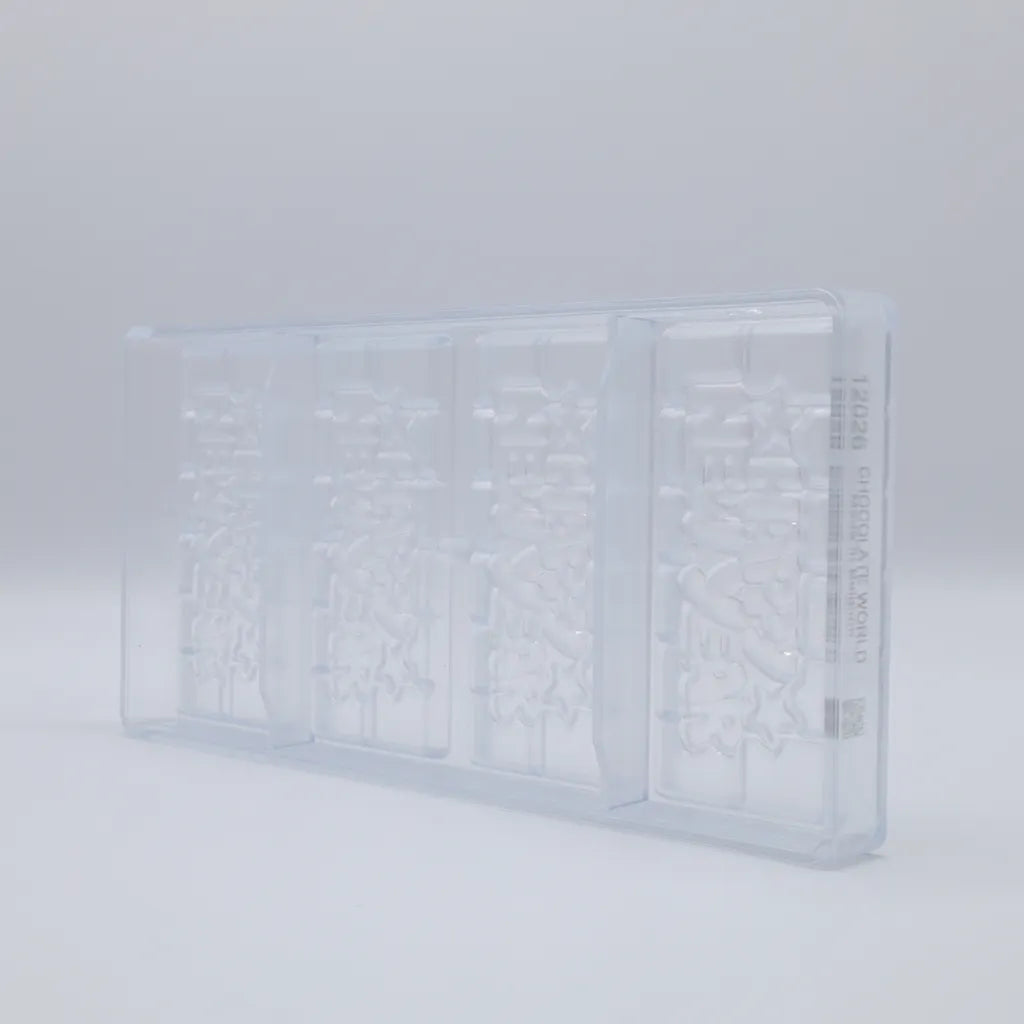 Chocolate World RM12026 / 45 g / 4 Cavities Polycarbonate Mould - Mangharam Chocolate Solutions