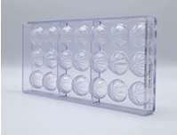Round Polycarbonate Chocolate Mould RM12032 From Mangharam