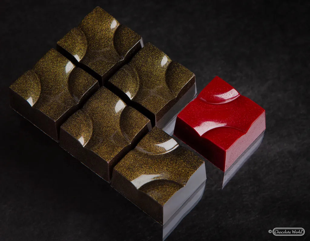 Chocolate World RM12089 / 12.8 g / 21 Cavities Polycarbonate Mould - Mangharam Chocolate Solutions