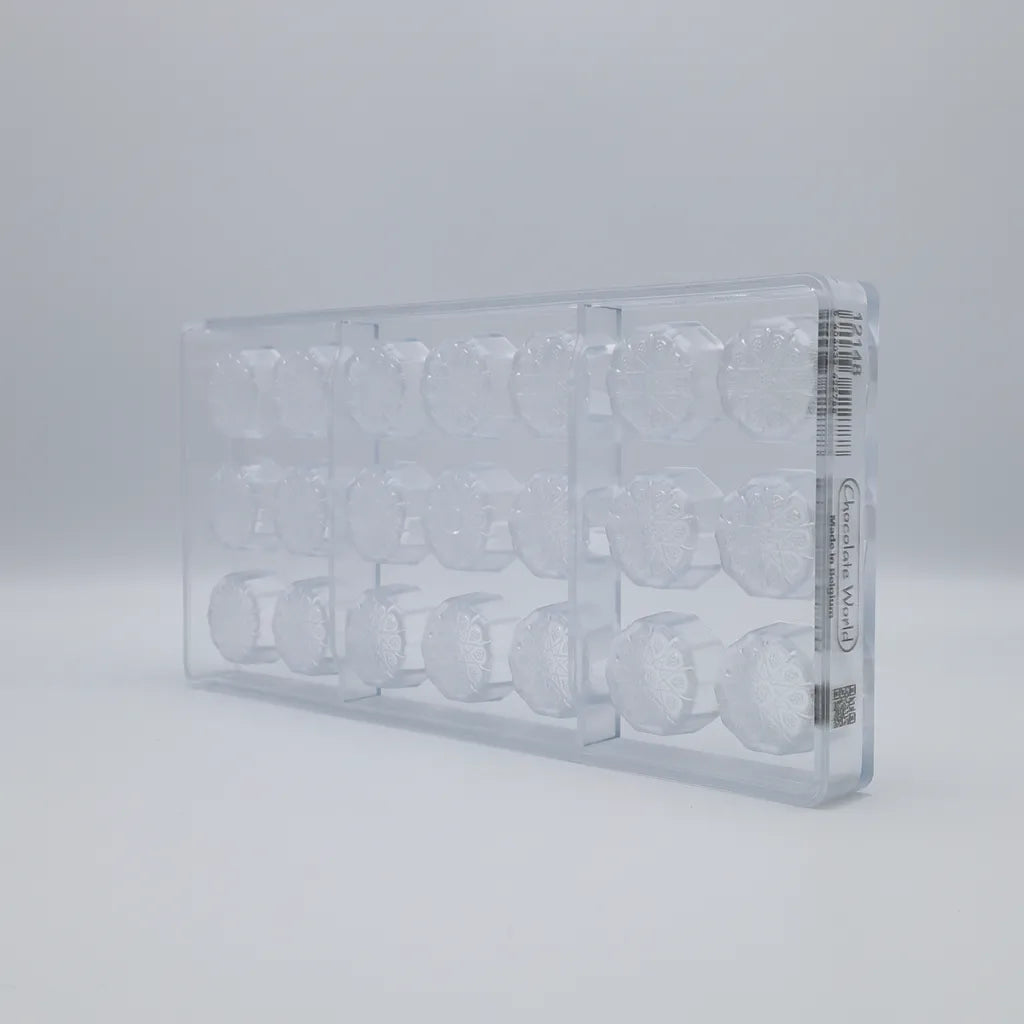 Chocolate World RM12148 / 12 g / 21 Cavities Polycarbonate Mould - Mangharam Chocolate Solutions