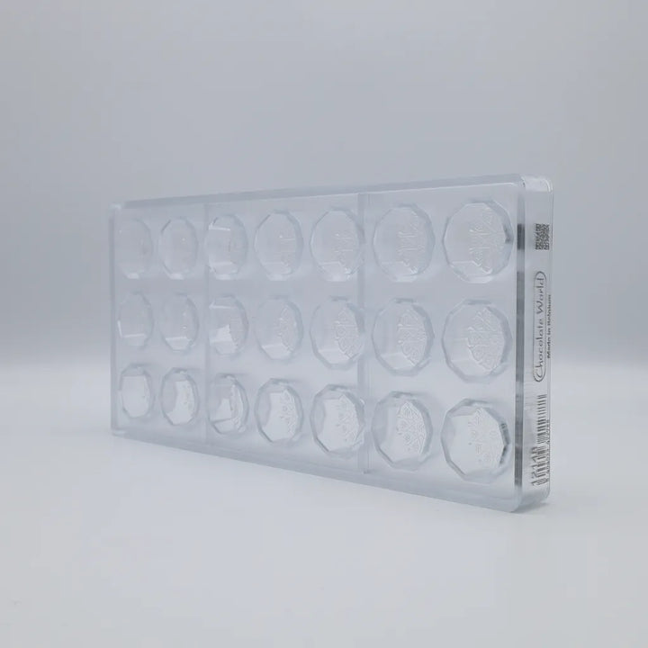 Chocolate World RM12148 / 12 g / 21 Cavities Polycarbonate Mould - Mangharam Chocolate Solutions