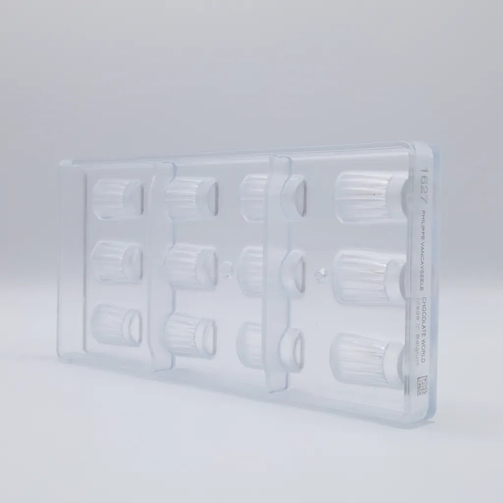 Chocolate World RM1627 / 6 g / 12 Cavities Polycarbonate Mould - Mangharam Chocolate Solutions