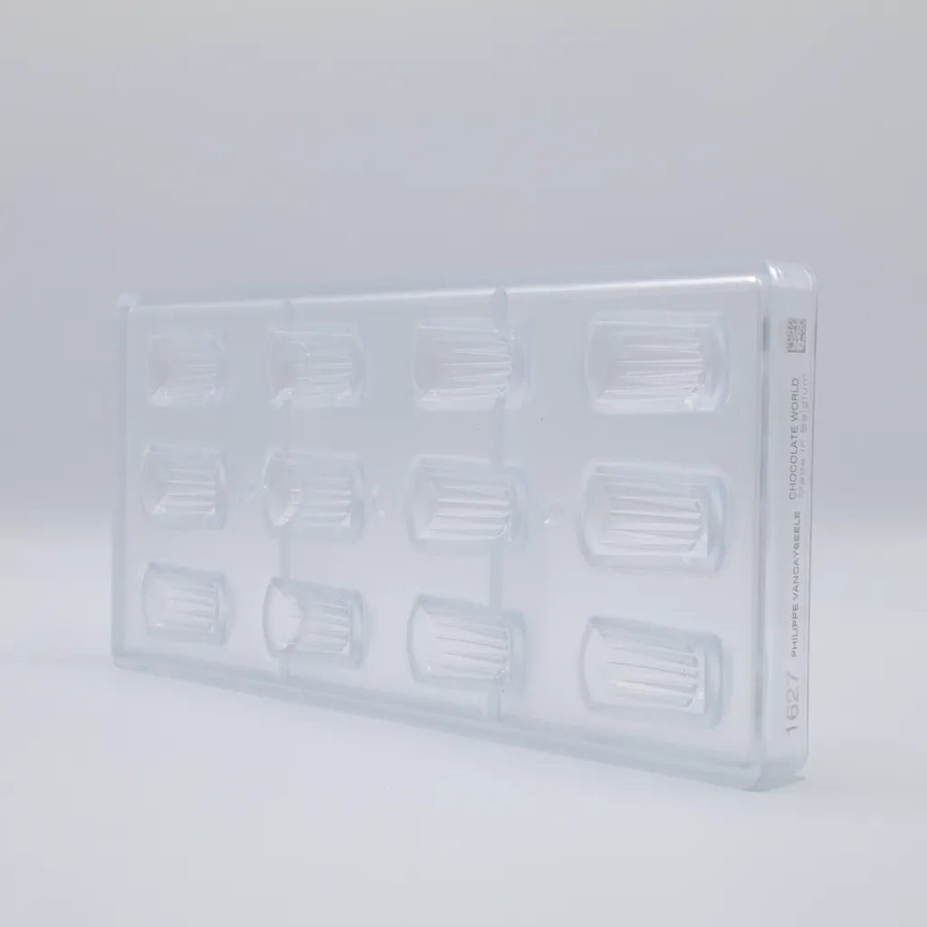 Chocolate World RM1627 / 6 g / 12 Cavities Polycarbonate Mould - Mangharam Chocolate Solutions