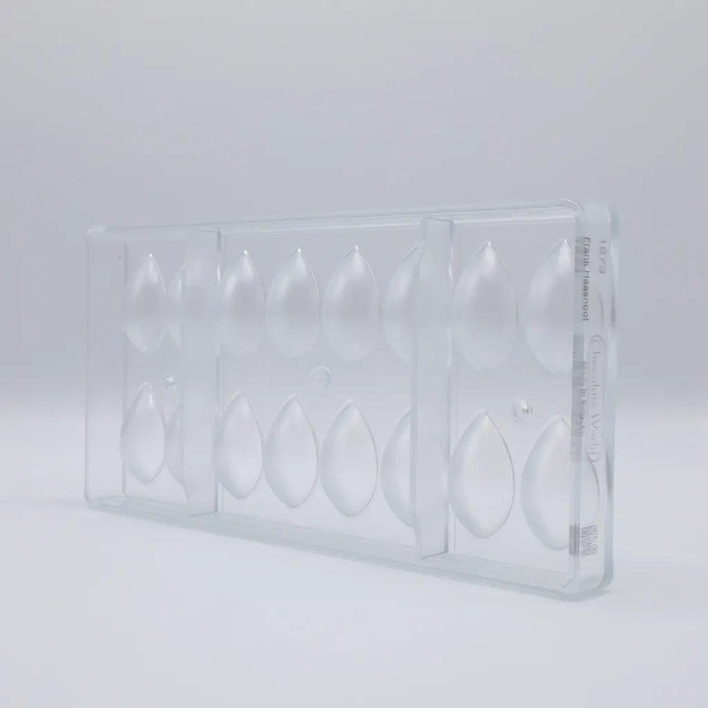 Chocolate World RM1673 / 10 g / 16 Cavities Polycarbonate Mould - Mangharam Chocolate Solutions