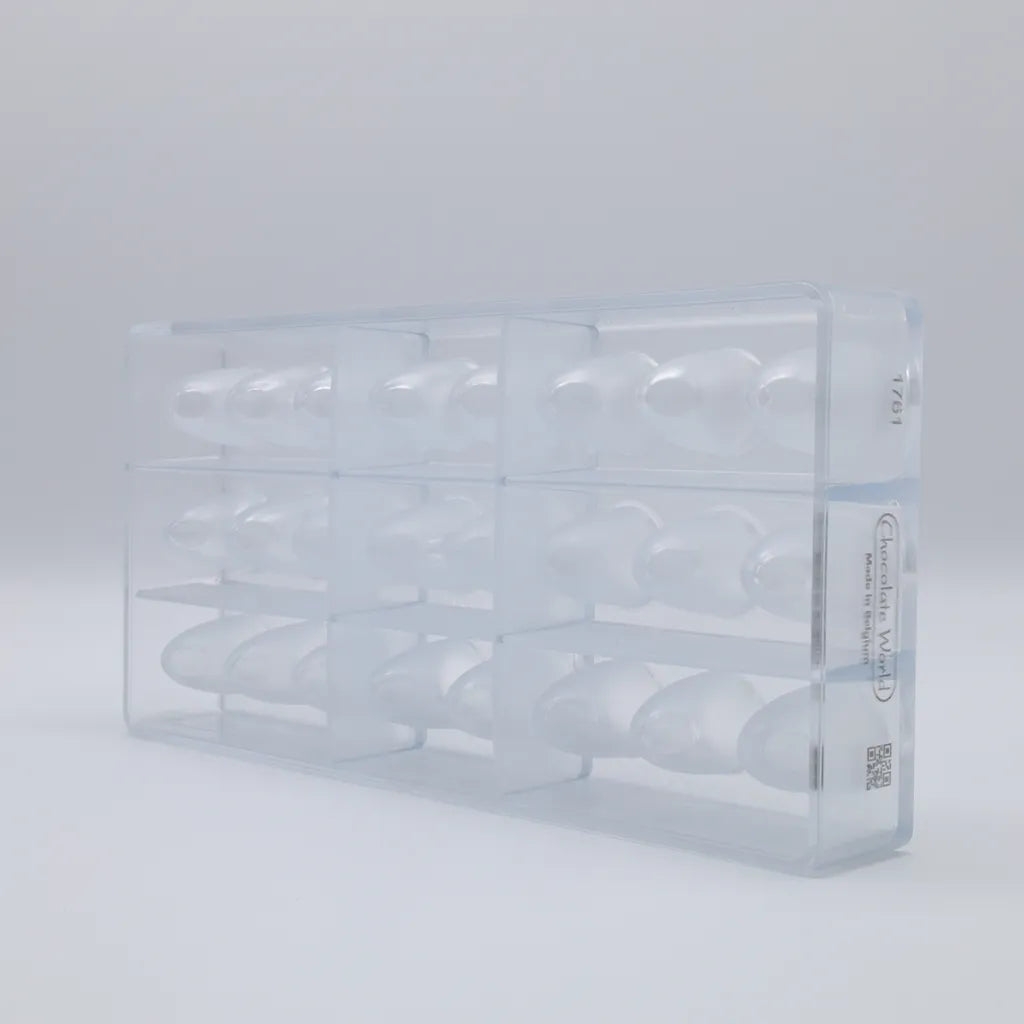 Chocolate World RM1761 / 10 g / 24 Cavities Polycarbonate Mould - Mangharam Chocolate Solutions