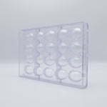 Chocolate World Polycarbonate Easter Egg Moulds RM2137 / 12 gr / 20 cavites