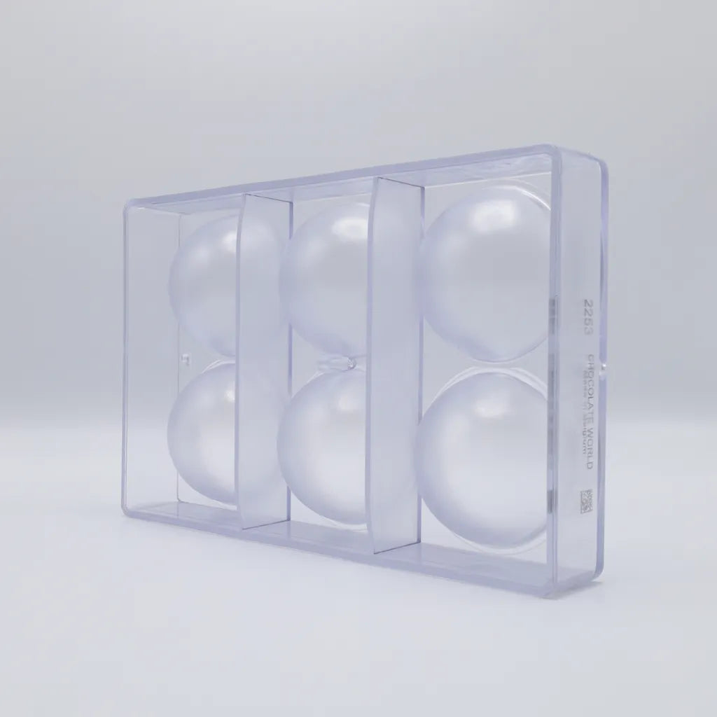 Chocolate World RM2253 / 113 g / 6 Cavities Polycarbonate Mould