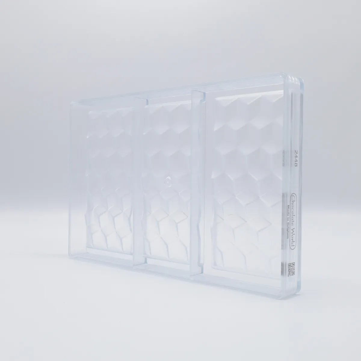 Chocolate World Polycarbonate Mould RM2448 / 80 gr / 3 cavities - Mangharam Chocolate Solutions