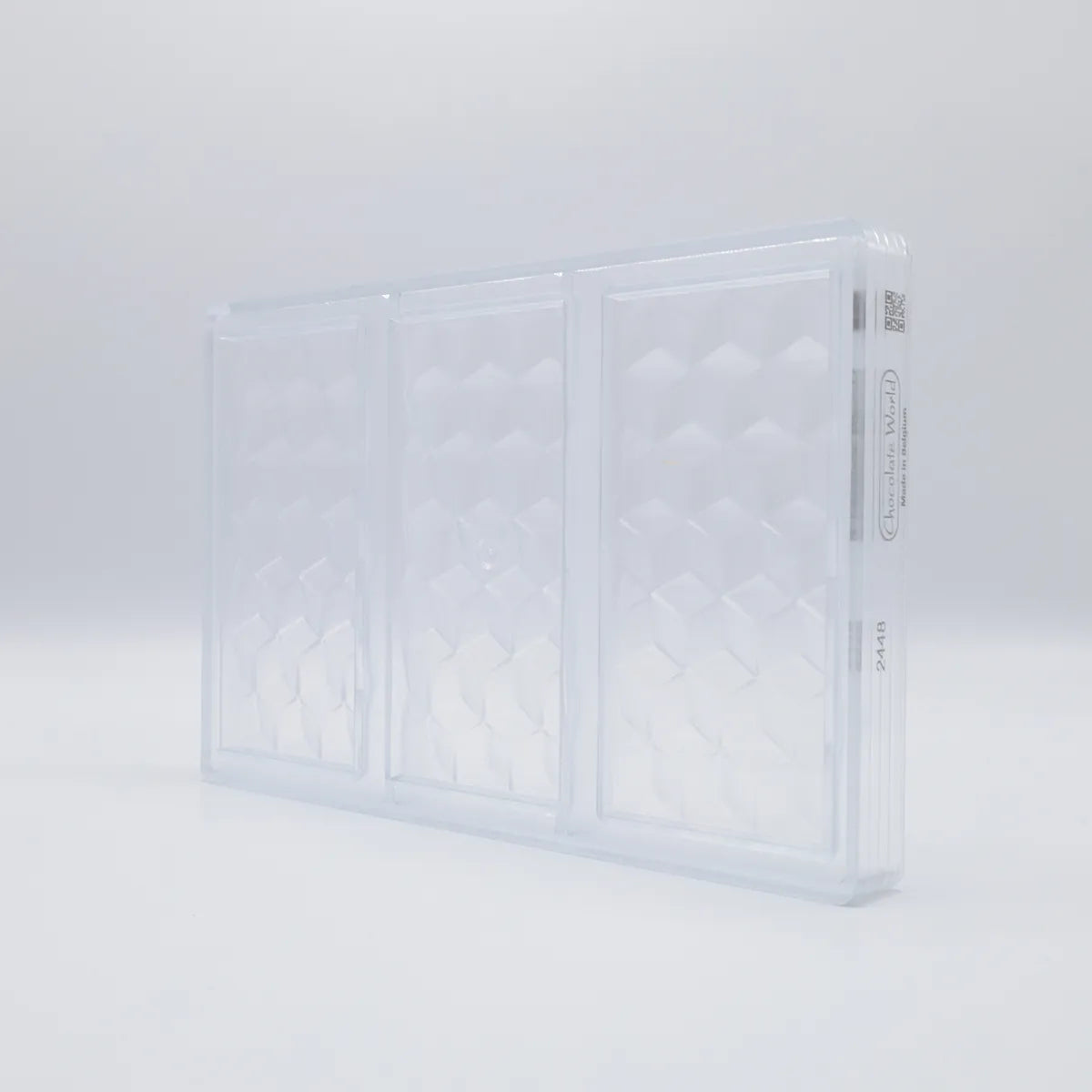 Chocolate World Polycarbonate Mould RM2448 / 80 gr / 3 cavities - Mangharam Chocolate Solutions